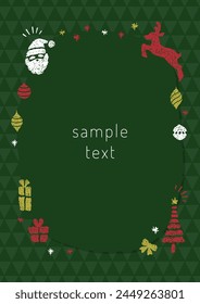 Christmas accessories doodle frame material