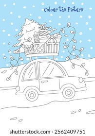 Christmas Activity to colour the Picture