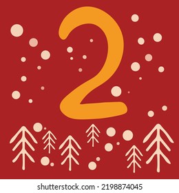 Christmas advent calendar 2, christmas tree