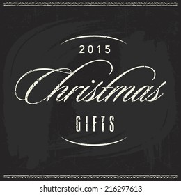 christmas aged chalk script seal on a blackboard happy classical holiday star frost background scene new ritual christmas ceremony dancing aged classic letterhead ribbon invitation attract reception o
