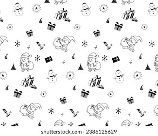 Christmas All-Over Pattern Background: Seamless Pattern