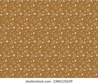 Christmas All-Over Pattern Background: Seamless Pattern