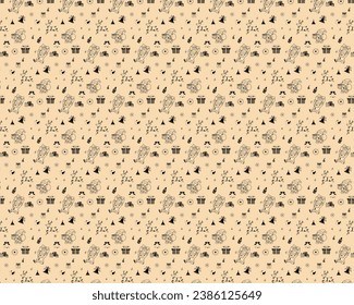 Christmas All-Over Pattern Background: Seamless Pattern