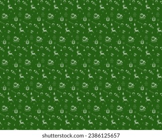 Christmas All-Over Pattern Background: Seamless Pattern