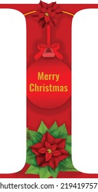Christmas alphabet illustration. Alphabet vector in Christmas theme. Red and green uppercase letters A to Z.Set of vector English alphabet. 
Uppercase letters.

