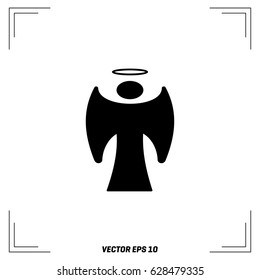 Christmas angel decoration vector design