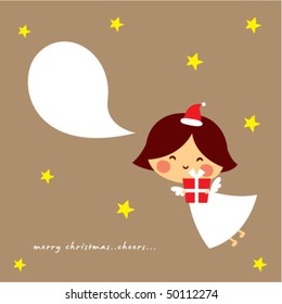 christmas angel greeting card