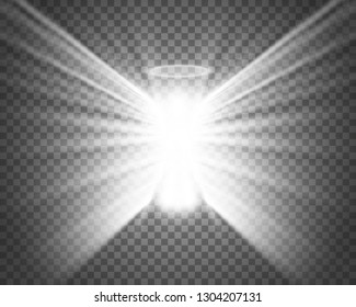 Christmas angel. Vector illustration. Angel on a transparent background.