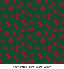 Christmas Animal Leopard Seamless Pattern Background for fashion textiles, graphics and crafts