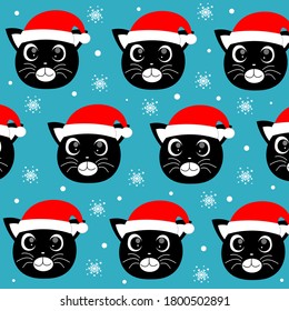 christmas animal pattern, digital paper vector illustration