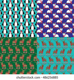 Christmas animal patterns