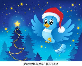 Christmas animal theme image 3 - eps10 vector illustration.
