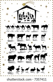 CHRISTMAS ANIMAL - VECTOR DESIGN ELEMENTS