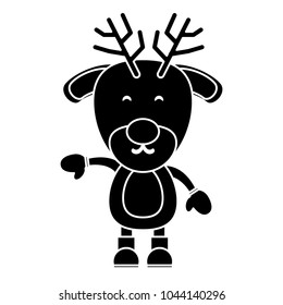 Christmas animals design. 