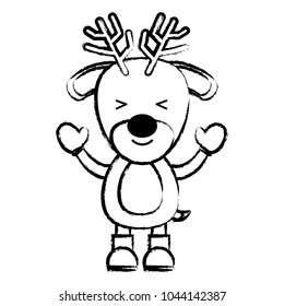 Christmas animals design. 