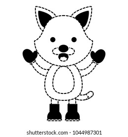 Christmas animals design. 
