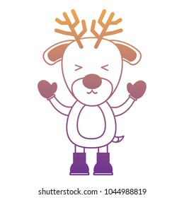 Christmas animals design. 