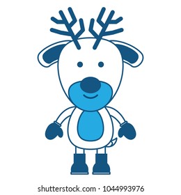 Christmas animals design. 