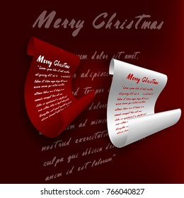 christmas announcement leaf background