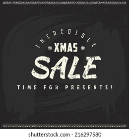 christmas antique chalk script letterhead on a blackboard happy classic vacation star freeze holiday scene new ritual xmas ceremony optimistic antique classical letterhead medal invite attract welcome