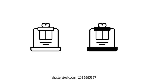 icono de aplicación navideña con ilustración de material vectorial de fondo blanco