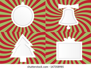Christmas applique background