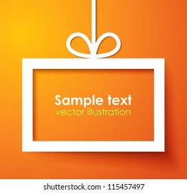 Christmas applique background. Vector illustration for your design.