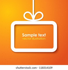 Christmas applique background. Vector illustration for your design.