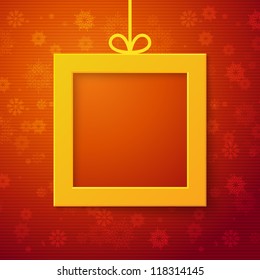 Christmas applique background. Vector illustration for your design.