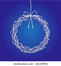 Christmas applique background. Vector illustration for your design.