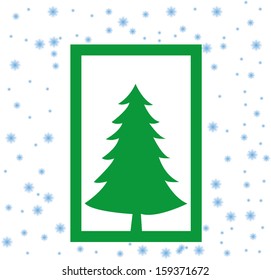 Christmas applique background. Vector illustration