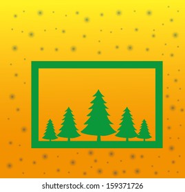 Christmas applique background. Vector illustration