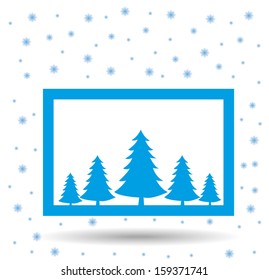 Christmas applique background. Vector illustration