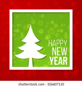 Christmas applique background. Vector illustration for your design.