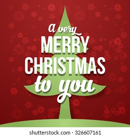 Christmas applique background. Vector illustration for your design.