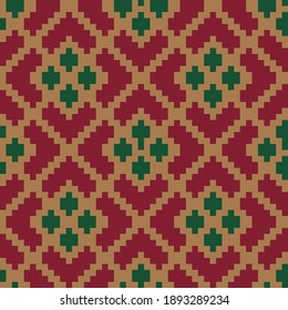 Argyle navideño, con forma de diamante fondo de patrón sin fisuras adecuado para la moda textil, de punto, gráficos