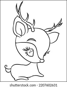 Christmas Art and Illustration coloring pages of Santa Claus, Tree, line drawn gingerbread houses, cookies, sweets and treats, snowman, New Year Gift Black and white cartoon illustration