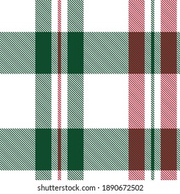 Christmas Asymmetric Plaid textured seamless pattern suitable for fashion textiles and graphics