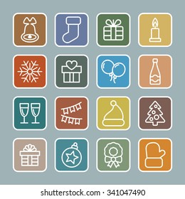 Christmas attribute icons