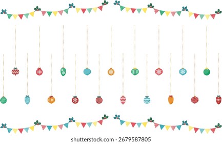 Christmas auction vector material set