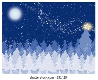 Christmas Background 2 - Winter Night