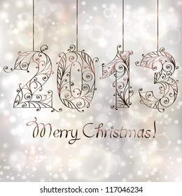 Christmas background. 2013 year. EPS10