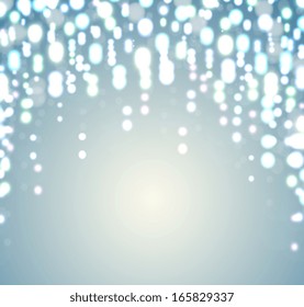 Christmas Background. Abstract blue defocused background. 
