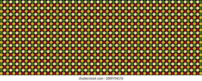 Christmas background. Abstract circle shape with grunge texture background. Modern template. Art pattern design textile, wallpaper, ornament. Retro style. Christmas color theme.Vector illustration.