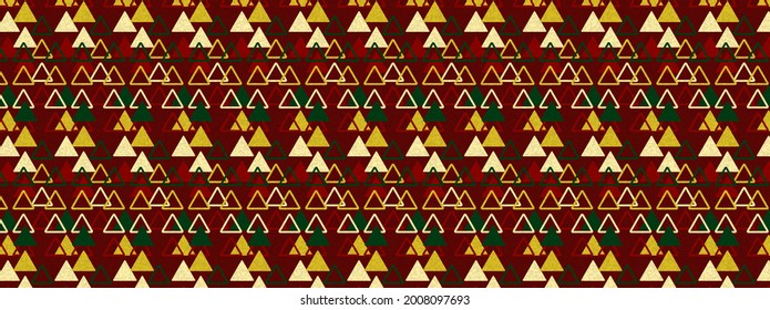 Christmas background. Abstract geometric shape with grunge texture background. Modern template. Art pattern design textile, wallpaper, ornament. Retro style. Vector illustration.