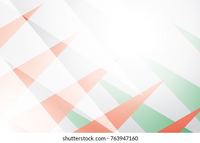 Christmas background. Abstract geometric white, red, green and gray color background. Vector, illustration.