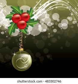 Christmas Background. Abstract Green Design.