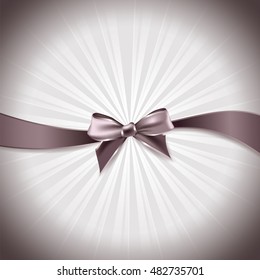 Christmas Background. Abstract Purple Illustration with Christmas Bow.