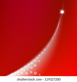 Christmas background, abstract tree