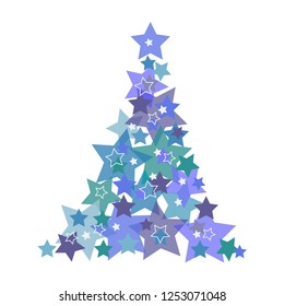 Christmas background, abstract tree